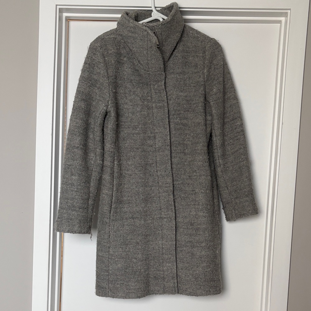 Nine West Light Gray Wool Coat